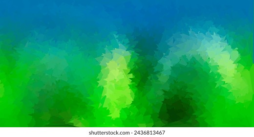 Light blue, yellow vector abstract triangle backdrop. Illustration in broken glass style with triangles. Your business gesign.