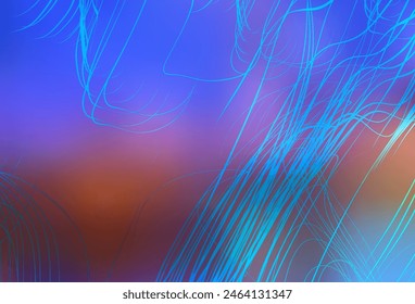 Azul claro, Vector amarillo abstracto fondo borroso. Una ilustración de colores completamente nueva en estilo desenfoque. Diseño de estilo Nuevo para tu libro de marca.