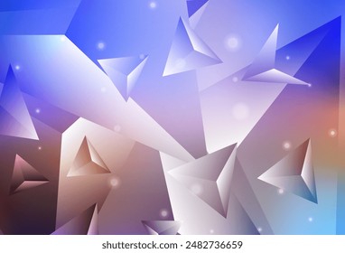 Light Blue, Yellow vector abstract mosaic background. Polygonal abstract illustration with gradient. A new texture for your web site.