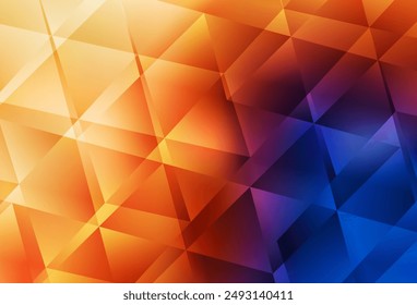 Light Blue, Yellow vector abstract mosaic background. Polygonal abstract illustration with gradient. Pattern for a brand book's backdrop.