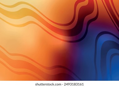 Light Blue, Yellow vector abstract bright pattern. Creative illustration in halftone style with gradient. Blurred design for your web site.
