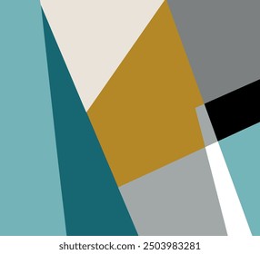 Azul claro, fondo poligonal texturizado abstracto de Vector amarillo. Diseño rectangular borroso. El patrón con rectángulos repetitivos se puede utilizar para el fondo.
