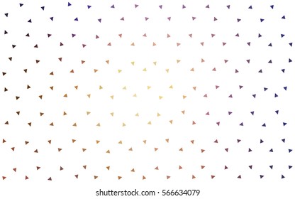 Light Blue Yellow vector abstract colorful background, which consist of triangles. Pattern with colored triangles on white background.