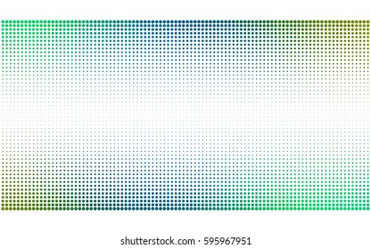Light Blue, Yellow vector abstract pattern with circles. Geometry template for your business design. Background with colored spheres.