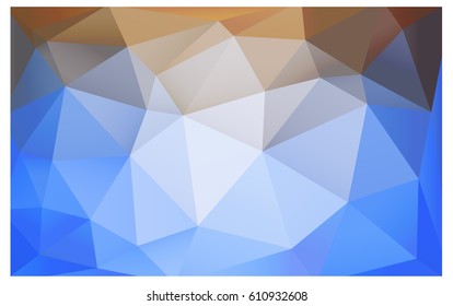 Light Blue, Yellow vector abstract textured polygonal background. Blurry triangle design. Pattern can be used for background.
