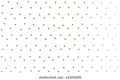 Light Blue, Yellow vector abstract colorful background, which consist of triangles. Pattern with colored triangles on white background.