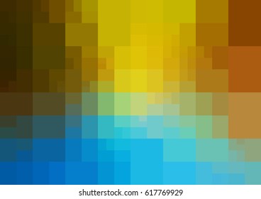 Light Blue, Yellow vector abstract textured polygonal background. Blurry rectangle design. Pattern can be used for background.