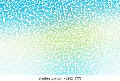 Light Blue, Yellow vector abstract colorful background, which consist of triangles. Pattern with colored triangles on white background.