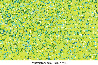 Light Blue, Yellow vector abstract pattern with circles. Geometry template for your business design. Background with colored spheres.