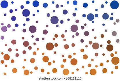 Light Blue, Yellow vector abstract pattern with circles. Geometry template for your business design. Background with colored spheres.