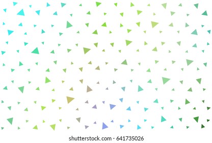 Light Blue, Yellow vector abstract colorful background, which consist of triangles. Pattern with colored triangles on white background.