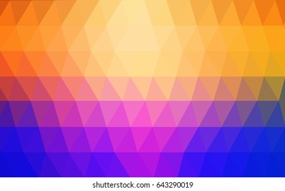 Light Blue, Yellow vector abstract textured polygonal background. Blurry triangle design. Pattern can be used for background.