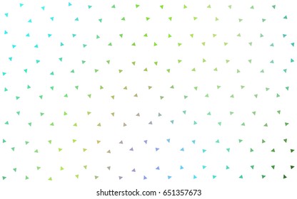 Light Blue, Yellow vector abstract colorful background, which consist of triangles. Pattern with colored triangles on white background.