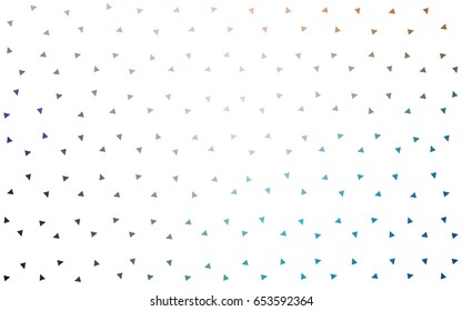 Light Blue, Yellow vector abstract colorful background, which consist of triangles. Pattern with colored triangles on white background.