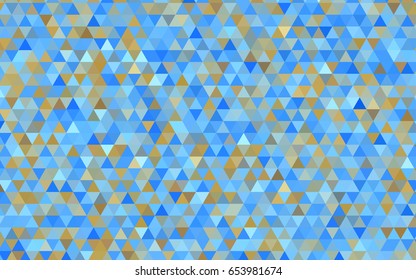 Light Blue, Yellow vector abstract mosaic template. A vague abstract illustration with gradient. A new texture for your design.