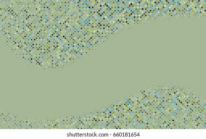 Light Blue, Yellow vector abstract pattern with circles. Geometry template for your business design. Background with colored spheres.