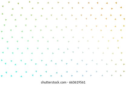 Light Blue, Yellow vector abstract colorful background, which consist of triangles. Pattern with colored triangles on white background.
