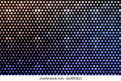 Light Blue, Yellow vector abstract pattern with circles. Geometry template for your business design. Background with colored spheres.