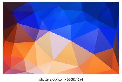 Light Blue, Yellow vector abstract textured polygonal background. Blurry triangle design. Pattern can be used for background.