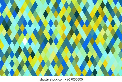 Light Blue, Yellow vector abstract polygonal template. A sample with polygonal shapes. The polygonal design can be used for your web site.
