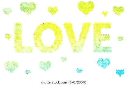Light Blue, Yellow vector abstract textured polygonal background. Brand-new blurry hexagonal design. Pattern can be used for background.