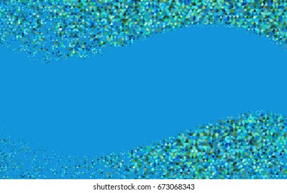 Light Blue, Yellow vector abstract textured polygonal background. Brand-new blurry hexagonal design. Pattern can be used for background.