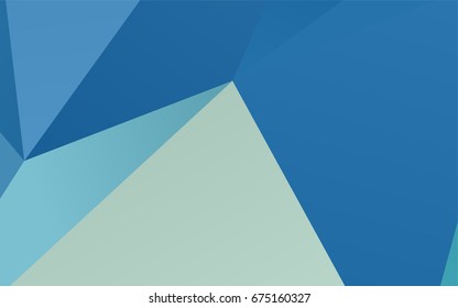 Light Blue, Yellow vector abstract polygonal template. Colorful illustration in abstract style with gradient. Triangular pattern for your business design.
