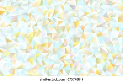 Light Blue, Yellow vector abstract mosaic background. Creative geometric illustration in Origami style with gradient. A completely new design for your business.