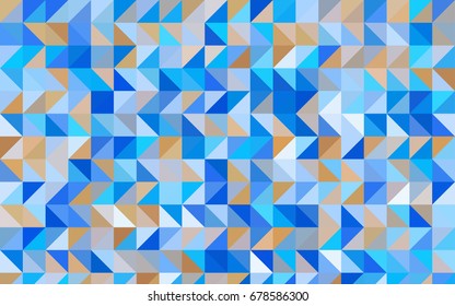 Light Blue, Yellow vector abstract mosaic pattern. A sample with polygonal shapes. A new texture for your design.