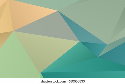 Light Blue, Yellow vector abstract polygonal background. Shining illustration, which consist of triangles. Brand-new style for your business design.