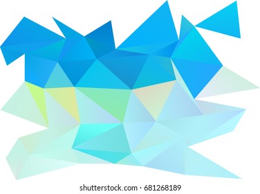 Light Blue, Yellow vector abstract polygonal pattern. Modern geometrical abstract illustration with gradient. Brand-new design for your business.