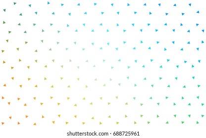 Light Blue, Yellow vector abstract colorful background, which consist of triangles. Pattern with colored triangles on white background.