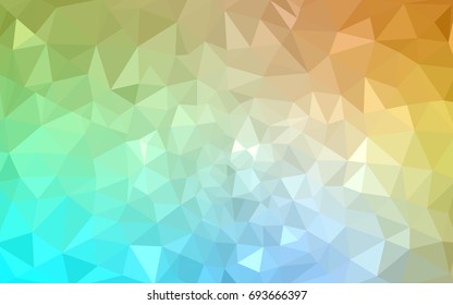 Light Blue, Yellow vector abstract textured polygonal background. Blurry triangle design. Pattern can be used for background.