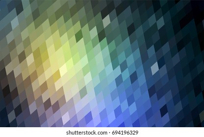 Light Blue, Yellow vector abstract textured polygonal background. Blurry rectangular design. The pattern with repeating rectangles can be used for background.