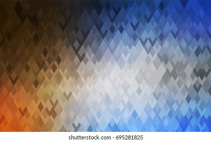 Light Blue, Yellow vector abstract textured polygonal background. Blurry rectangular design. The pattern with repeating rectangles can be used for background.