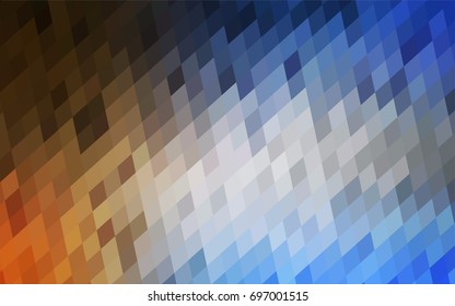 Light Blue, Yellow vector abstract textured polygonal background. Blurry rectangular design. The pattern with repeating rectangles can be used for background.