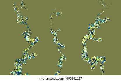 Light Blue, Yellow vector abstract textured polygonal background. Brand-new blurry hexagonal design. Pattern can be used for background.