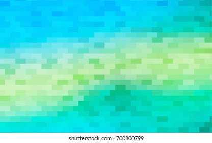 Light Blue, Yellow vector abstract textured polygonal background. Blurry rectangular design. The pattern with repeating rectangles can be used for background.