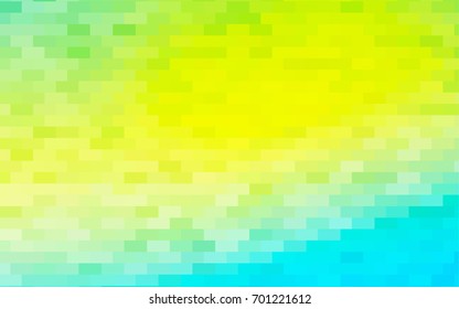 Light Blue, Yellow vector abstract textured polygonal background. Blurry rectangular design. The pattern with repeating rectangles can be used for background.