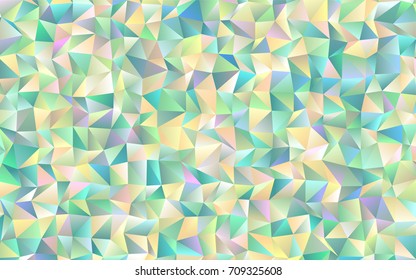 Light Blue, Yellow vector abstract polygonal template. Creative illustration in halftone style with gradient. Triangular pattern for your business design.