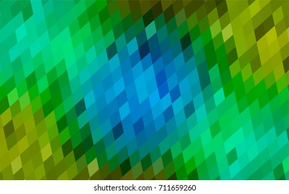 Light Blue, Yellow vector abstract textured polygonal background. Blurry rectangular design. The pattern with repeating rectangles can be used for background.