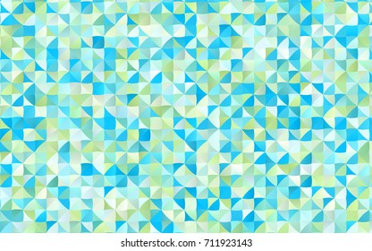 Light Blue, Yellow vector abstract mosaic template. Colorful abstract illustration with gradient. A new texture for your design.