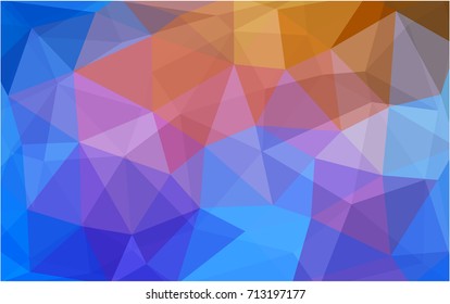 Light Blue, Yellow vector abstract textured polygonal background. Blurry triangle design. Pattern can be used for background.