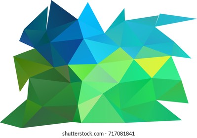 Light Blue, Yellow vector abstract mosaic pattern. Shining illustration, which consist of triangles. The template can be used as a background for cell phones.