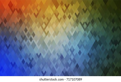 Light Blue, Yellow vector abstract textured polygonal background. Blurry rectangular design. The pattern with repeating rectangles can be used for background.