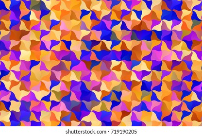 Light Blue, Yellow vector abstract cambered template. Shining illustration, which consist of blurred lines. Brand-new design for your business.