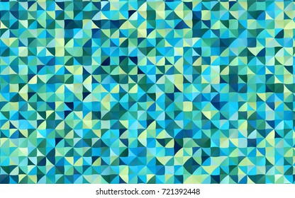 Light Blue, Yellow vector abstract mosaic background. Creative geometric illustration in Origami style with gradient. The completely new template can be used for your brand book.