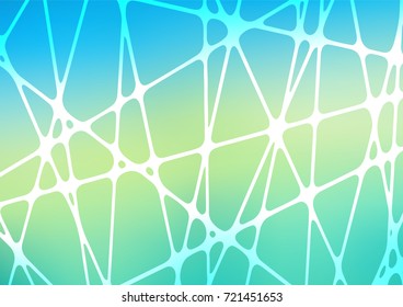 Light Blue, Yellow vector abstract doodle pattern. Geometric doodle illustration in Origami style with gradient. The pattern can be used for heads of websites and designs.