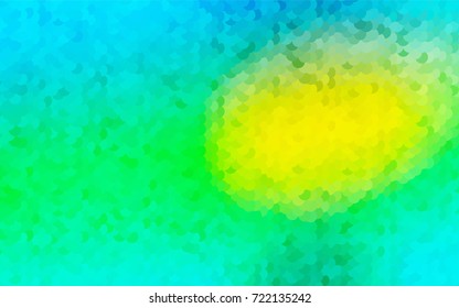 Light Blue, Yellow vector abstract pattern with circles. Geometry template for your business design. Background with colored spheres.