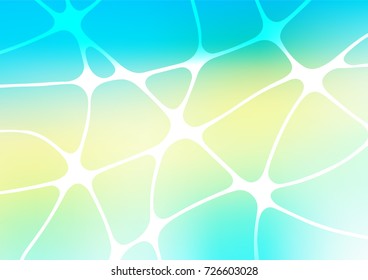 Light Blue, Yellow vector abstract doodle texture. Geometric doodle illustration in Origami style with gradient. Brand-new style for your business design.